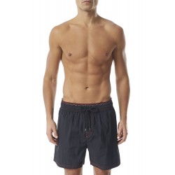 Diesel Swim Shorts With Double Waist-Black