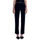 Forel Contrast Color Stripe Trousers-Black