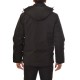 Brokers Utility Pocket Parka Jacket In Water Resistand Fabric-Black