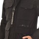 Brokers Utility Pocket Parka Jacket In Water Resistand Fabric-Black