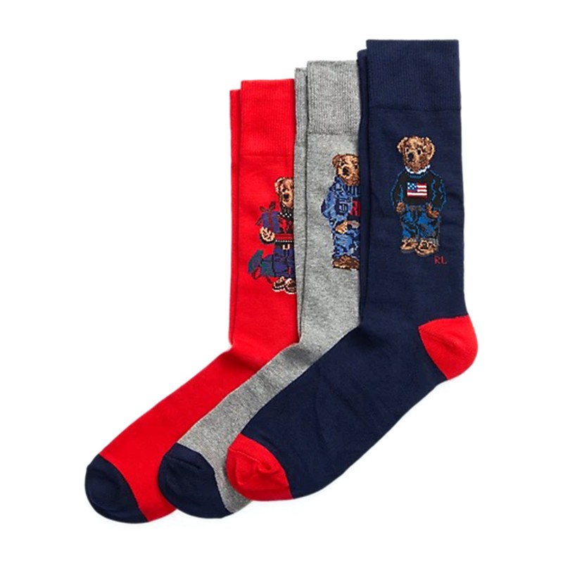 Polo Ralph Lauren Polo Bear Crew Sock 3-Pack-GB 3 Bears