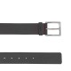 Hugo Grained Leather Belt With Branded Keeper-Black