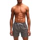 Boss Micro-Print Quick Drying Swim Shorts With Logo Detail-Beige