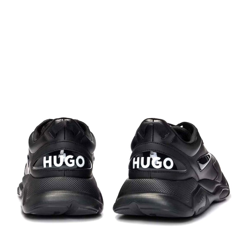 Hugo Mixed-Material Trainers With Eva-Rubber Outsole-Black