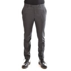 Bizzaro Micropatterned Suit Bottoms-Dark Grey