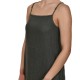 Lotus Eaters Sleeveless Dress In Distressed Frills-Garden Khaki