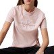 Calvin Klein Chenille Monologo Regular T-Shirt-Peach Whip