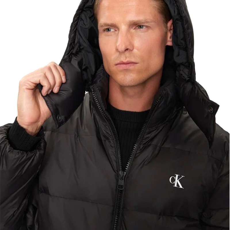 Calvin Klein Essentials Down Long Parka Jacket-CK Black