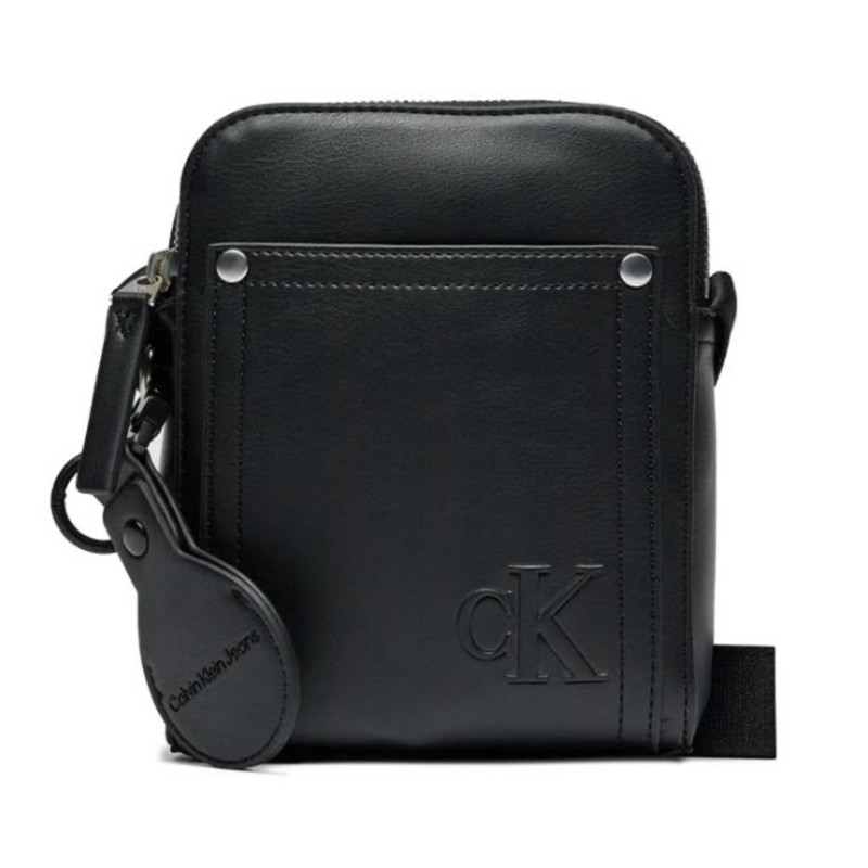 Calvin Klein Tagged Reporter Bag-Black