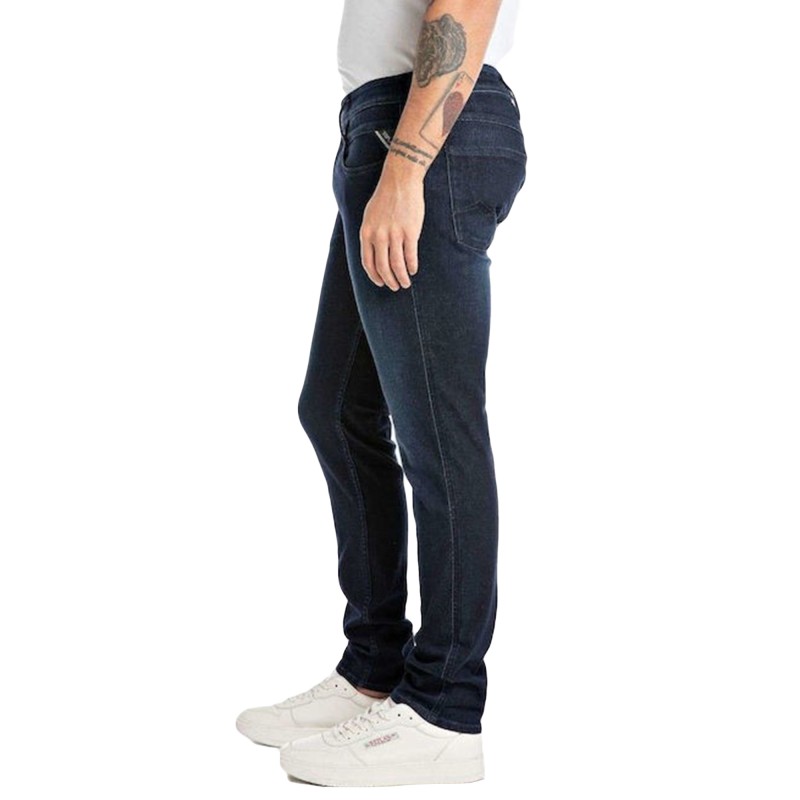 Replay Slim Fit Anbass Jeans-Dark Blue